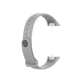 Voor Samsung Galaxy Fit SM-R370 siliconen glanzende spijkerknop vervangende riem horlogeband (grijs)