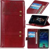 Voor Samsung Galaxy A02s (EU-versie) Peas Crazy Horse Texture Horizontale flip lederen tas met houder & kaartsleuven en portemonnee (rood)