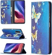 Voor Xiaomi Mi 11i / Poco F3 / Redmi K40 Gekleurd tekeningpatroon Onzichtbaar Magnetisch Horizontaal Flip PU lederen tas met houder & kaartsleuven & portemonnee (Kingdee)