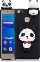 Voor Huawei P9 Lite 3D Cartoon Pattern Shockproof TPU beschermhoes (Red Bow Panda)