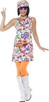 SMIFFYS - Cool jaren 60 hippie kostuum voor vrouwen - S - Volwassenen kostuums