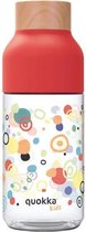 Quokka Drinkfles Tritan Ice 570 Ml Rood/Transparant