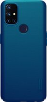 Nillkin - OnePlus Nord N10 5G Hoesje - Super Frosted Shield - Back Cover - Blauw