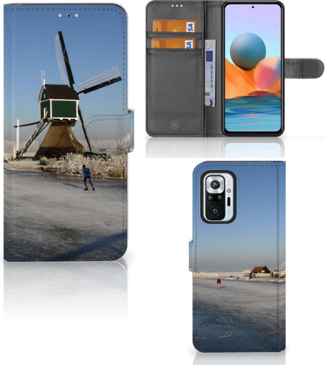 Xiaomi Redmi Note 10 Pro Flip Cover Schaatsers