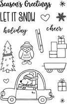 Driving Home For Christmas Clear Stamps (JD033) (DISCONTINUED)