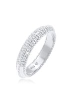 Elli PREMIUM Dames Ring Damesring verlovingsdiamant (0,12 ct.) in 925 Sterling Zilver