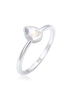 Elli Dames Ring Dames Drop Elegant met Kristallen in 925 Sterling Zilver