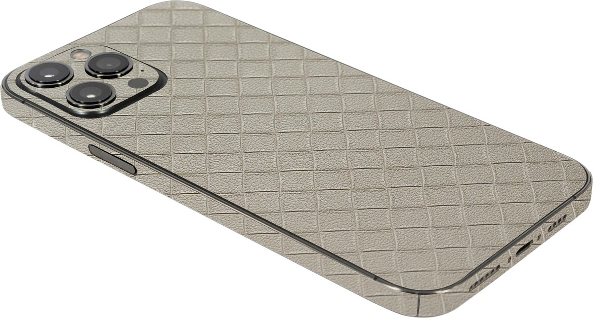 ScreenSafe Skin iPhone 12 Pro Taupe Triangle met logo