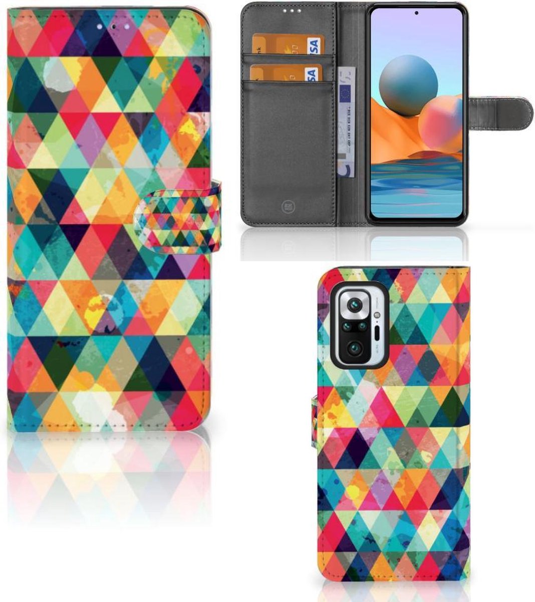 Xiaomi Redmi Note 10 Pro Telefoon Hoesje Geruit