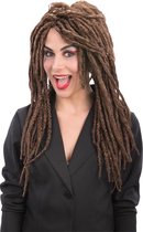 Carnival Toys Pruik Dreadlocks Synthetisch Bruin