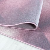 Modern laagpolig vloerkleed Costa - roze 3529 - 120x170 cm
