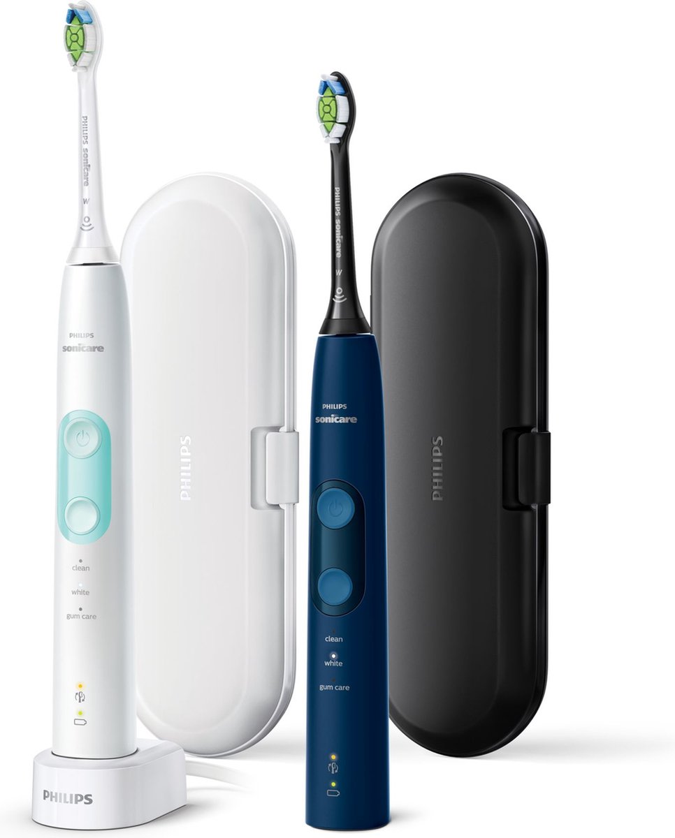 Afbeelding van Philips 5100 series HX6851/34 - Sonische tandenborstel - Wit en blauw