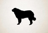 Silhouette hond - Pyrenean Mastiff - Pyreneese Mastiff - S - 43x60cm - Zwart - wanddecoratie