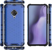 Voor Vivo S5 schokbestendige honingraat pc + TPU-hoes (blauw)