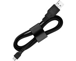 Micro USB-poort USB-gegevenskabel voor Samsung / Nokia / LG / BlackBerry / HTC One X / Amazon Kindle / Sony Xperia enz., Lengte: 1 m (zwart)