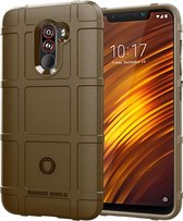 Volledige dekking schokbestendige TPU-hoes voor Xiaomi Pocophone F1 (bruin)