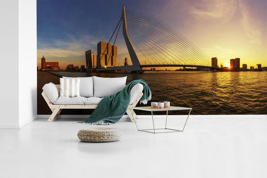 Papier peint - Papiers Papier peint photo Rotterdam - Coucher de soleil - Erasmus - Largeur 500 cm x hauteur 280 cm