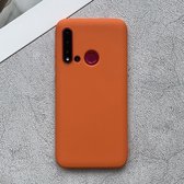 Voor Huawei nova 5i schokbestendig mat TPU beschermhoes (oranje)