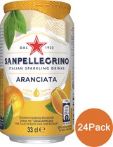 San Pellegrino - Frisdrank - Aranciata - Tray 4x(6x33cl) - Blik