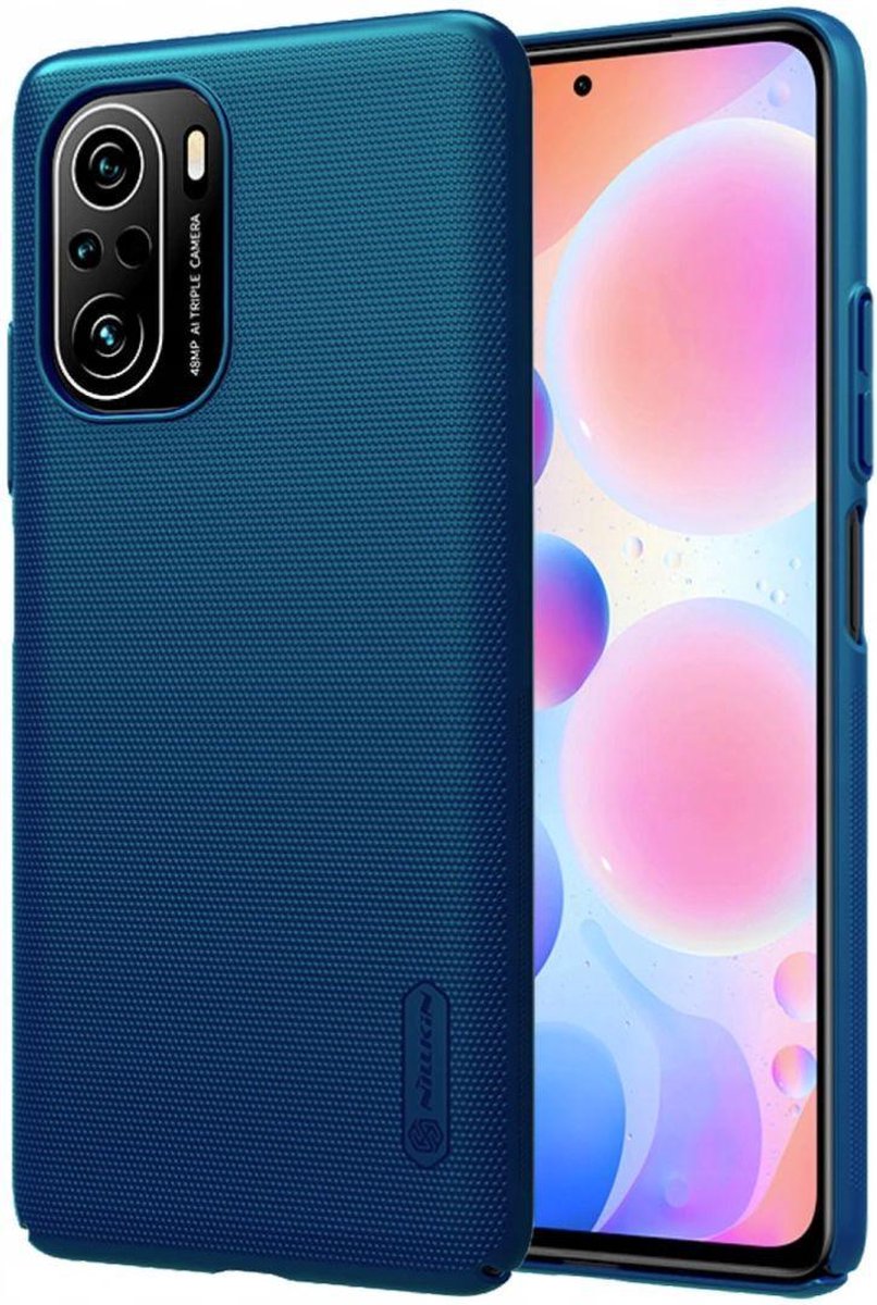 Nillkin Super Frosted Shield Hoesje Xiaomi Poco F3 Blauw