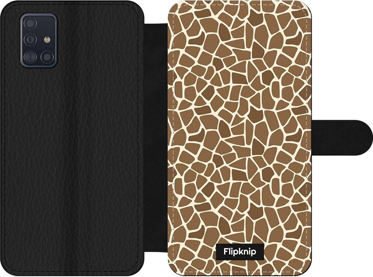 Wallet case - geschikt voor Samsung Galaxy A51 - Giraffeprint
