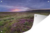 Tuinposter - Tuindoek - Tuinposters buiten - Kleurrijke lucht boven het Nationaal park Exmoor in Engeland - 120x80 cm - Tuin