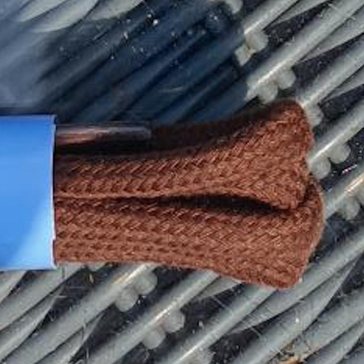 Dikke ronde werkschoen veters  - Midden bruin, 150cm