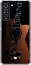 6F hoesje - geschikt voor Samsung Galaxy S21 FE -  Transparant TPU Case - Guitar #ffffff