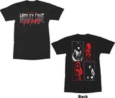 Motley Crue Heren Tshirt -M- 40 Years Zwart