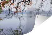 Tuinposter - Tuindoek - Tuinposters buiten - Hoan Kiem Lake bij Hanoi in de winter - 120x80 cm - Tuin