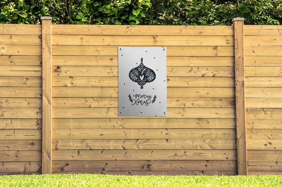 Illustration pour enfants d'une boule de Noël avec la citation Joyeux Noël 60x90 cm