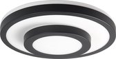 Master Plafondlamp zwart 2 ringen IP44 d:33,5cm - Modern - Highlight - 2 jaar garantie