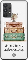 Samsung A32 4G hoesje siliconen - Wanderlust | Samsung Galaxy A32 4G case | mint | TPU backcover transparant
