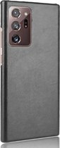 Mobigear Lederlook Hardcase voor de Samsung Galaxy Note 20 Ultra - Zwart