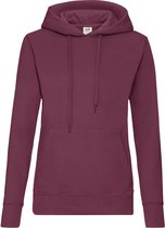 Fruit of the Loom - Lady-Fit Classic Hoodie - Bordeauxrood - S