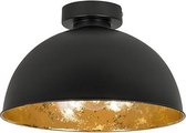 QAZQA magna yeyang - Landelijkee Plafondlamp - 1 lichts - Ø 300 mm - Zwart -  Woonkamer | Slaapkamer | Keuken