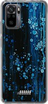 6F hoesje - geschikt voor Xiaomi Redmi Note 10 Pro -  Transparant TPU Case - Bubbling Blues #ffffff