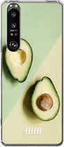 6F hoesje - geschikt voor Sony Xperia 1 III -  Transparant TPU Case - Avocado Aficionado #ffffff