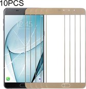 10 PCS Front Screen Outer Glass Lens voor Samsung Galaxy A9 (2016) / A900 (Gold)