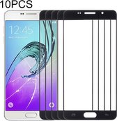 10 PCS Front Screen Outer Glass Lens voor Samsung Galaxy A7 (2016) / A710 (zwart)
