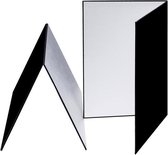 3-in-1 reflecterend bord wit + zwart + zilver A3 kartonnen opvouwbare lichtverspreiderbord