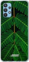 6F hoesje - geschikt voor Samsung Galaxy A32 4G -  Transparant TPU Case - Symmetric Plants #ffffff