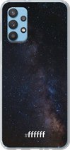 6F hoesje - geschikt voor Samsung Galaxy A32 4G -  Transparant TPU Case - Dark Space #ffffff