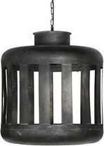 Stoere, landelijke lantaarn hanglamp aan ketting L 50 cm 215002219