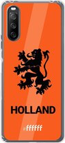 6F hoesje - geschikt voor Sony Xperia 10 III -  Transparant TPU Case - Nederlands Elftal - Holland #ffffff