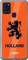 6F hoesje - geschikt voor Samsung Galaxy A21s -  Transparant TPU Case - Nederlands Elftal - Holland #ffffff