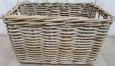 opbergmand - opberger - riet- rotan - 43 x 33 cm