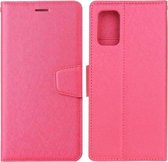 Voor Xiaomi Mi 10T 5G / 10T Pro 5G Zijdestructuur Horizontale Flip Leren Case met Houder & Kaartsleuven & Portemonnee & Fotolijst (Rose Rood)