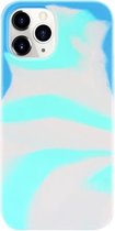 Vloeibare siliconen aquarel beschermhoes voor iPhone 11 Pro (C)