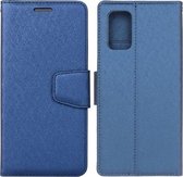 Voor Xiaomi Redmi Note 10 Pro / Note 10 Pro Max Zijde Textuur Horizontale Flip Leren Case met Houder & Kaartsleuven & Portemonnee & Fotolijst (Blauw)